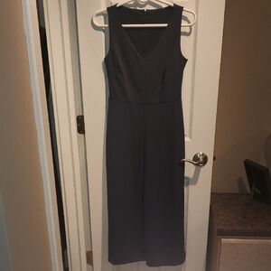 Elegant Sleeveless Navy Blue Romper